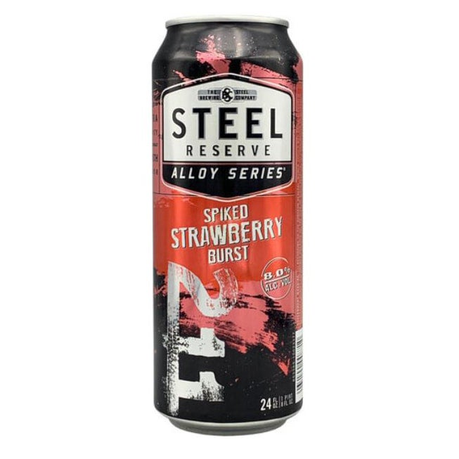 211 Steel Reserve, Spiked Strawberry Burst, 24 oz. Can | KWIKIEZ