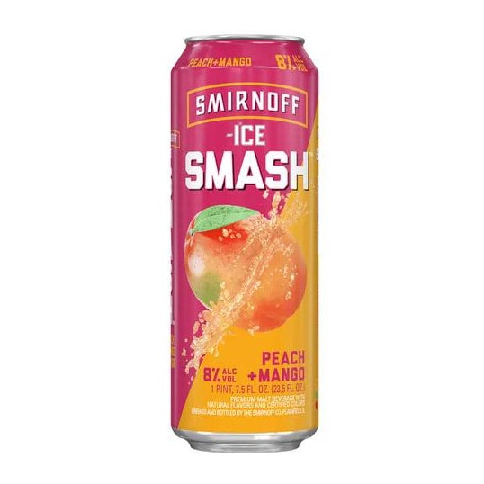 Smirnoff Ice Smash Peach Mango 23 5 Oz Can KWIKIEZ Drive Thru S Smirnoff Ice Smash Peach Mango 23 5 Oz Can KWIKIEZ Drive Thru S